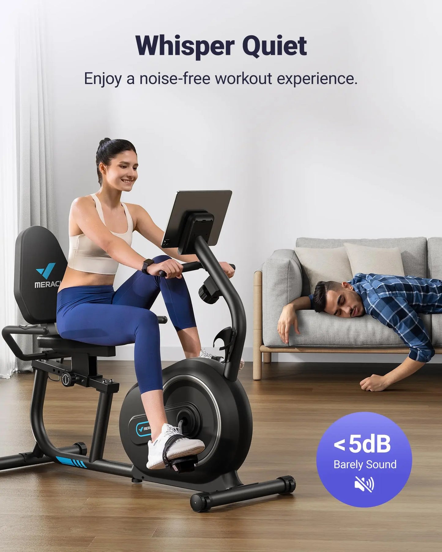 Recumbent Magnetic Exercise Bike | FitNest UK
