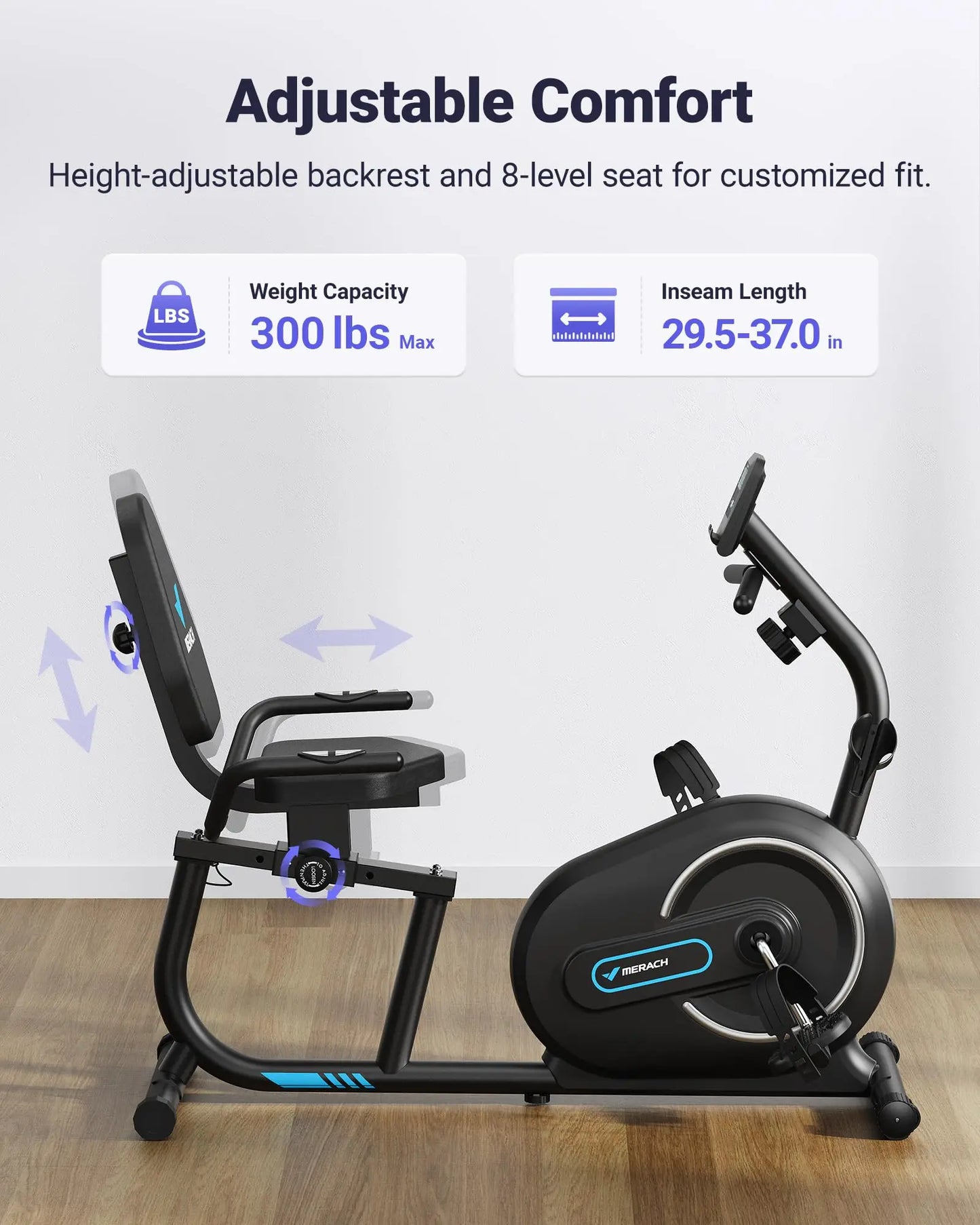 Recumbent Magnetic Exercise Bike | FitNest UK