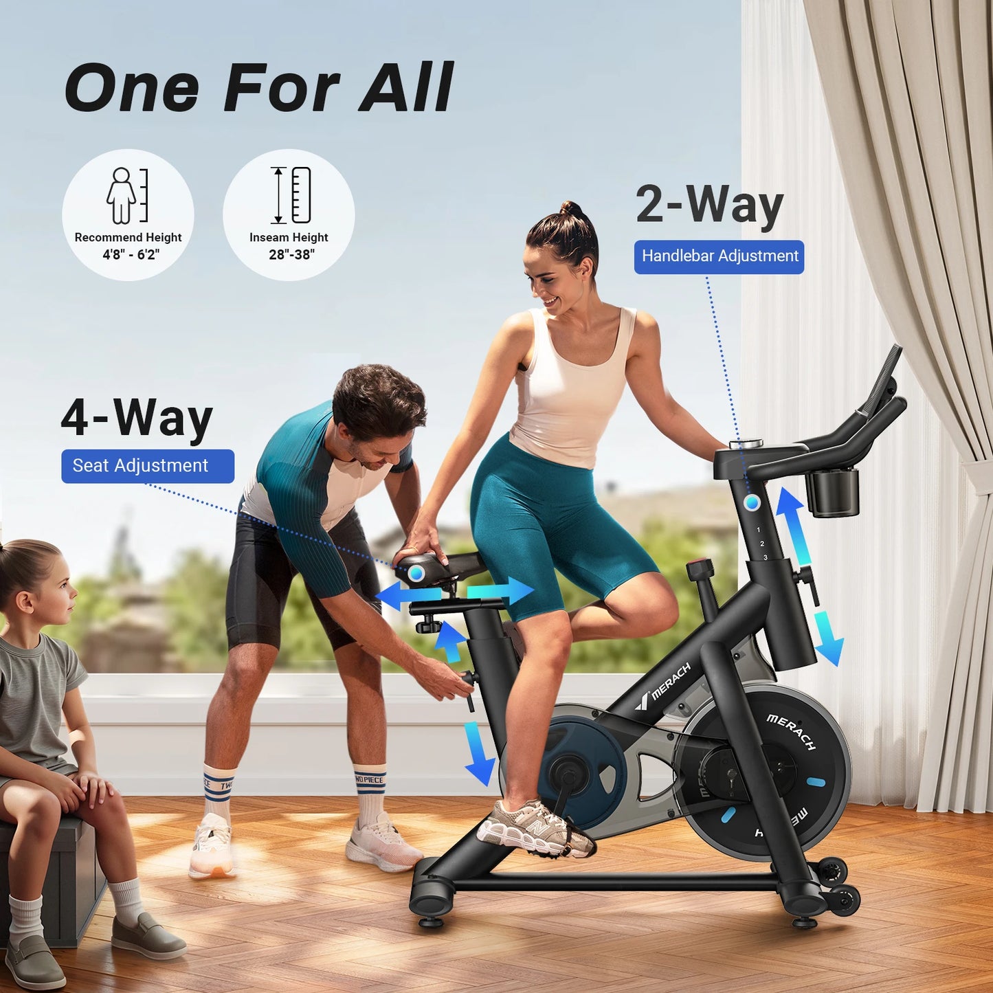 Exercise Bike – Low Noise Stationary Indoor Cycling Bike | FitNest UK
