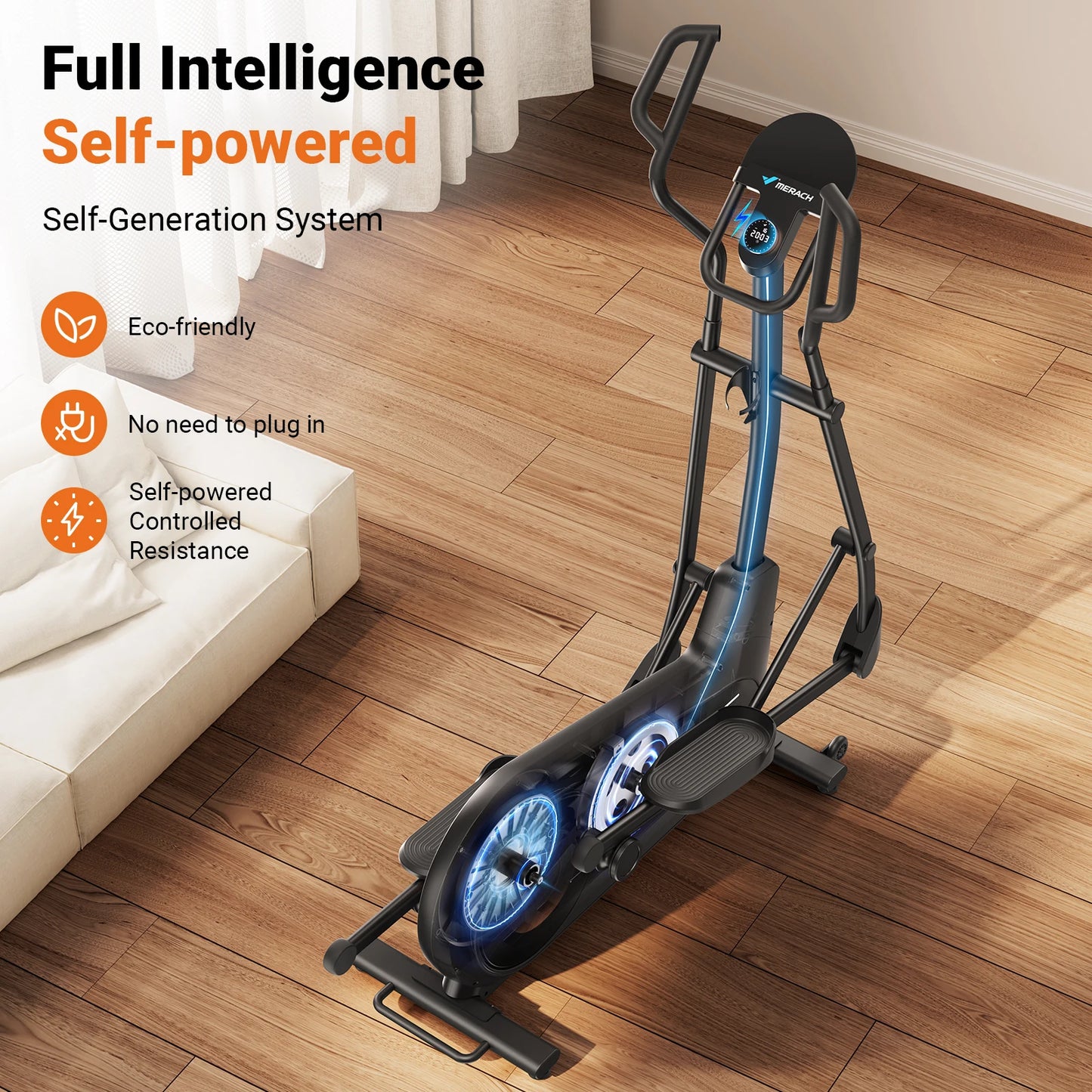 Long Stride Cross Trainer Elliptical | FitNest UK