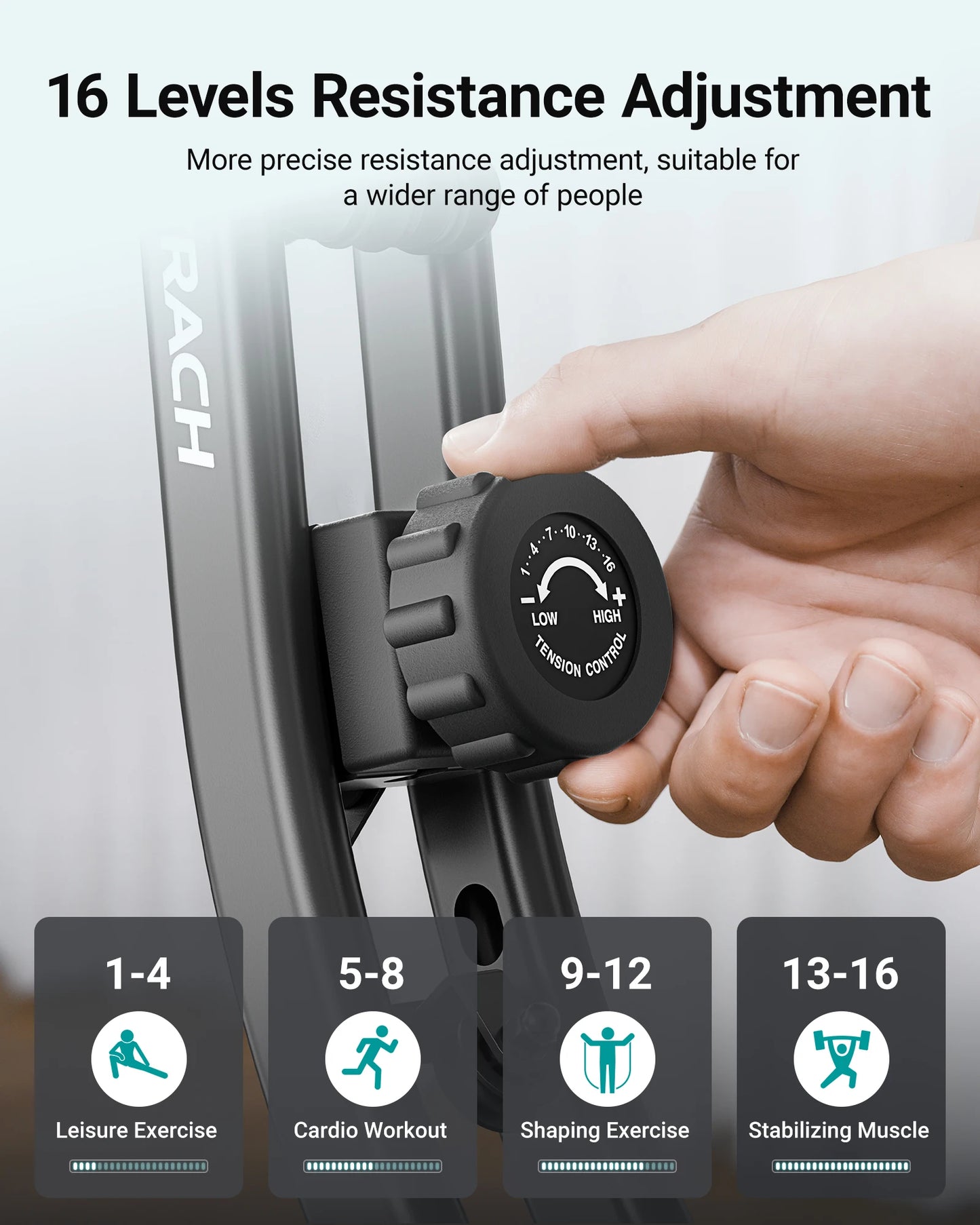 Folding Magnetic Exercise Bike 4-in-1 | FitNest UK