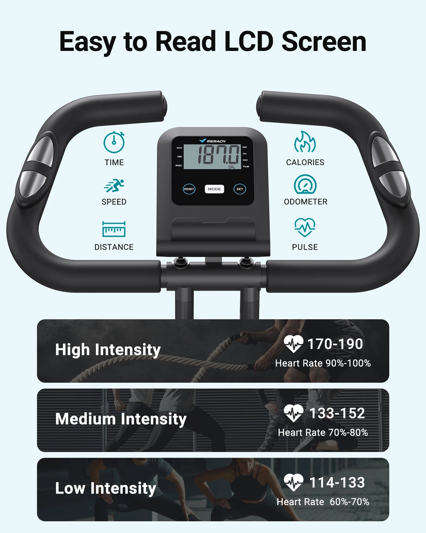 Folding Magnetic Exercise Bike 4-in-1 | FitNest UK