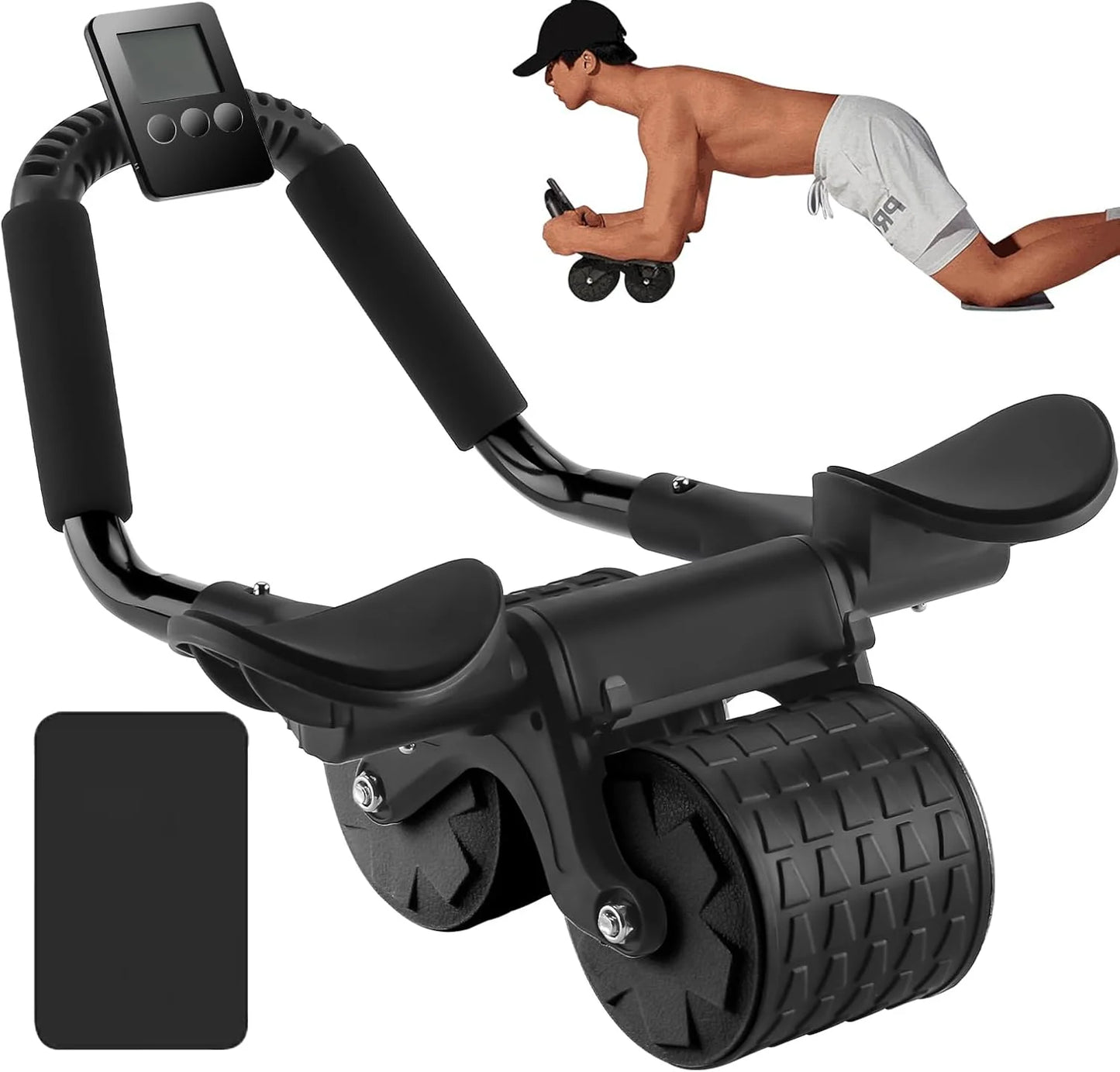 Ab Roller w/ Elbow Support & Counter | FitNest UK