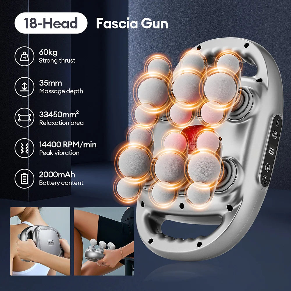 42-Head Massage Gun Deep Tissue | FitNest UK