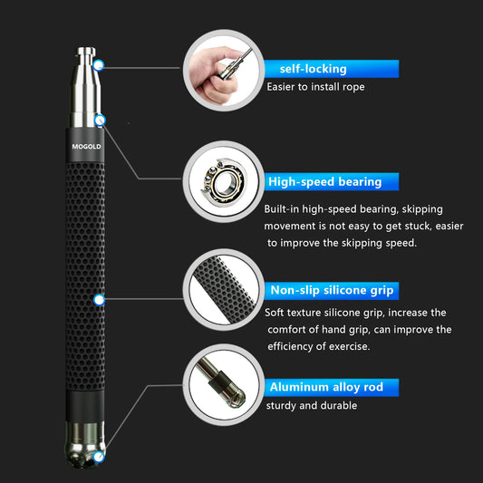 Anti-Slip Metal Jump Rope - Durable Speed Skipper | FitNest UK