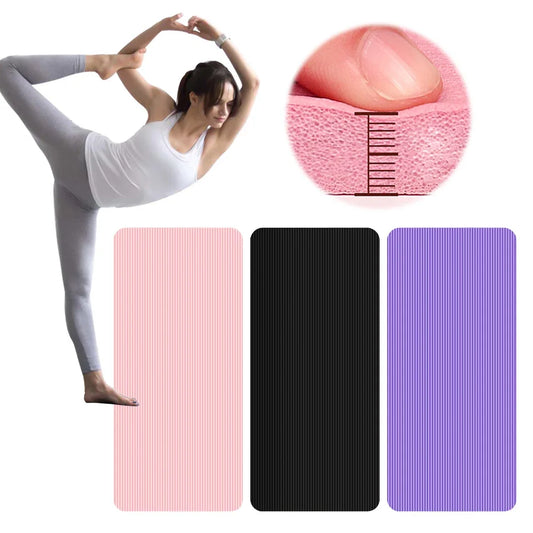 Thick Non-Slip Yoga Mat – Solid Color Fitness Exercise Mat for Home Gym & Workouts – FitNest UK