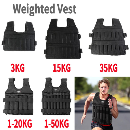 Adjustable Weight Training Vest 3-50kg | FitNest UK