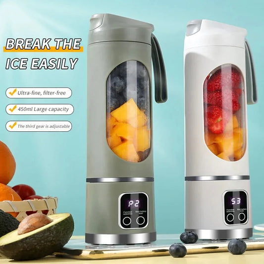 Fruit Juicer Blender 450ml  10-Blade USB | FitNest UK