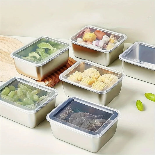 Stainless Steel Food Storage Box Set | FitNest UK