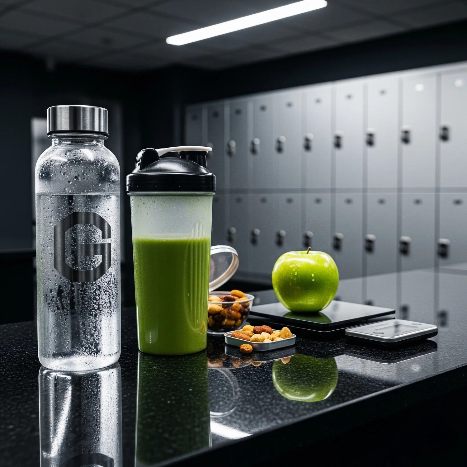 Reusable water bottles, protein shakers, blenders and lunch boxes