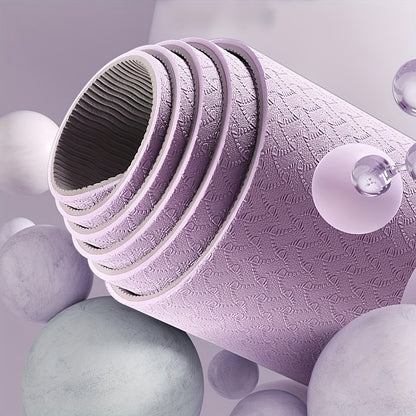 TPE Yoga Mat – Non-Slip, Shock-Absorbing, Position Line Design