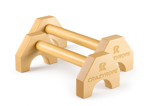 Wooden Push-Up Bar Stands - Non-Slip Handles | FitNest UK