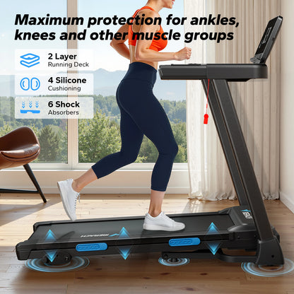 MERACH T12 Folding Treadmill w/ Auto Incline | FitNest UK