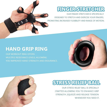Grip Strength Trainer Kit - Hand Gripper Set | FitNest UK