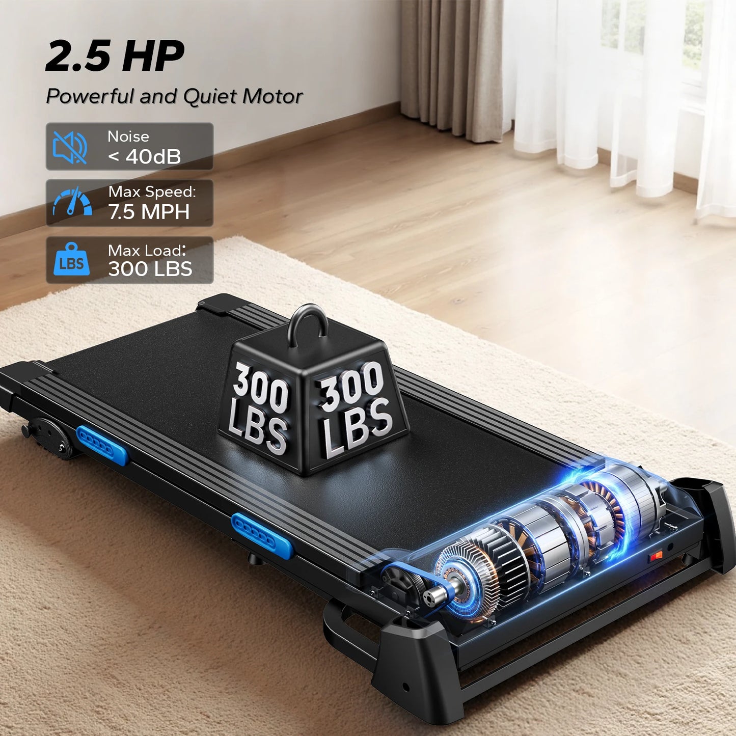 MERACH T12 Folding Treadmill w/ Auto Incline | FitNest UK