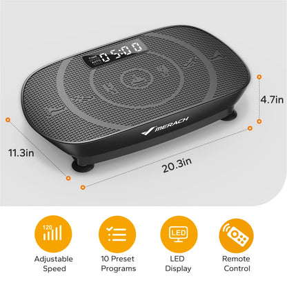 Vibration Plate Exercise Platform – Whole Body Fitness & Balance Trainer
