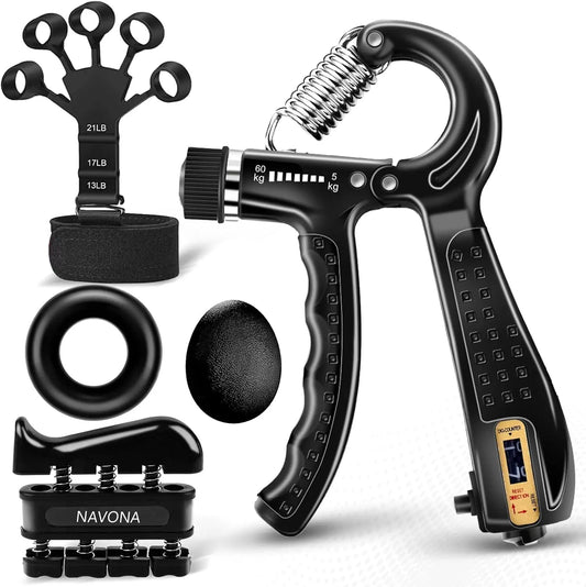 Grip Strength Trainer Kit - Hand Gripper Set | FitNest UK