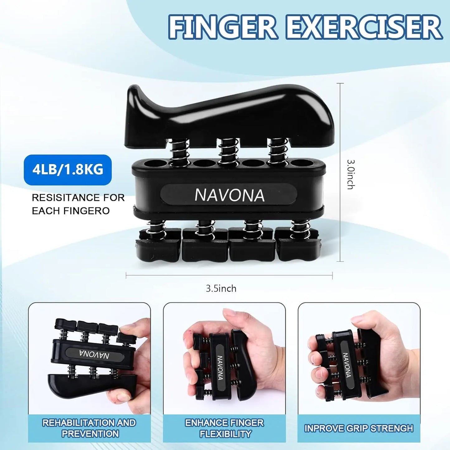 Grip Strength Trainer Kit - Hand Gripper Set | FitNest UK