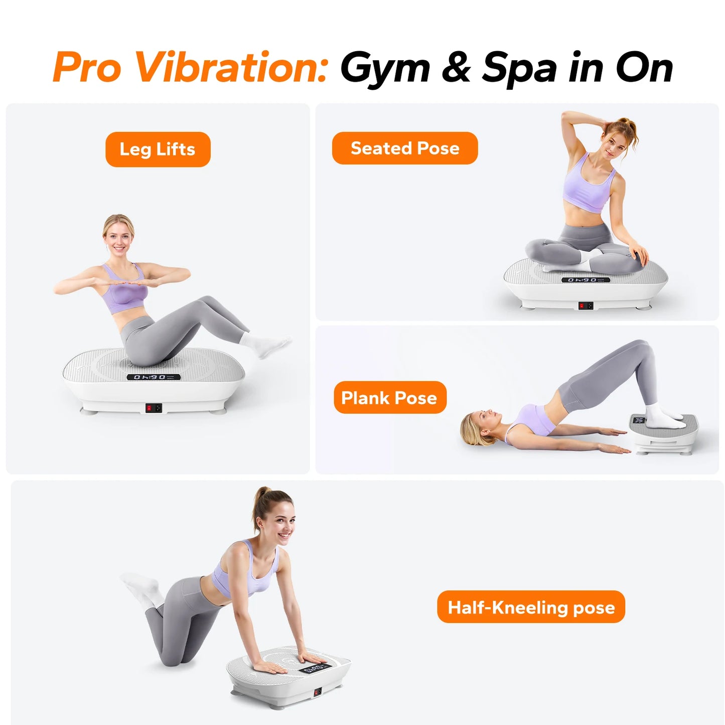 Vibration Plate Exercise Platform – Whole Body Fitness & Balance Trainer