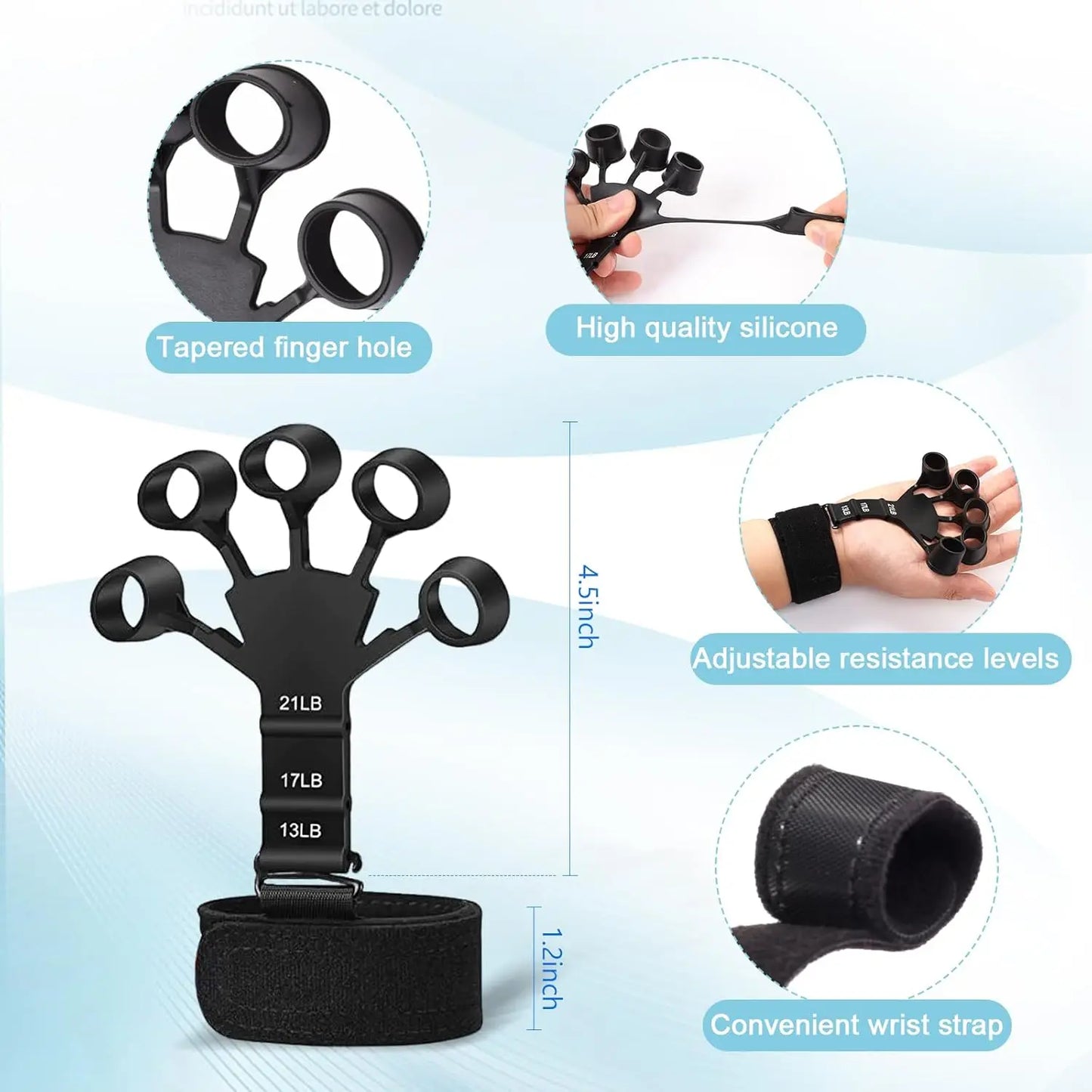 Grip Strength Trainer Kit - Hand Gripper Set | FitNest UK