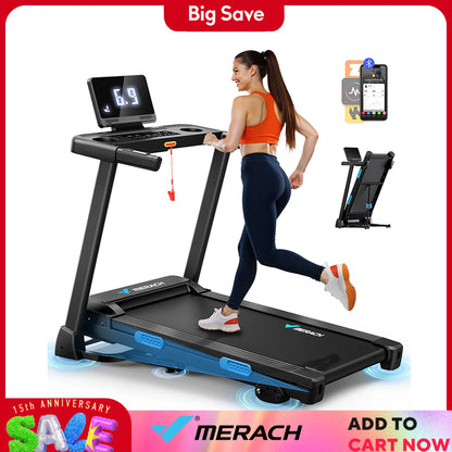 MERACH T12 Folding Treadmill w/ Auto Incline | FitNest UK