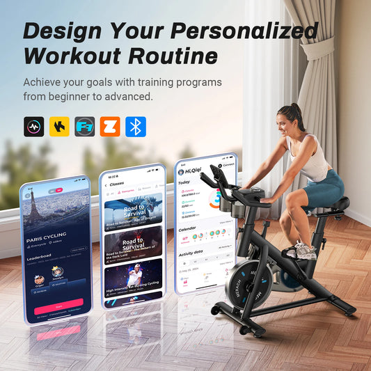 Exercise Bike – Low Noise Stationary Indoor Cycling Bike | FitNest UK