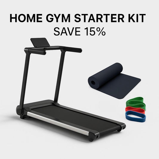 Home Gym Starter Kit – Treadmill + Mat + Resistance Bands-FitNest UK