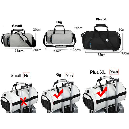 Large Gym & Travel Bag  Wet & Dry | FitNest UK