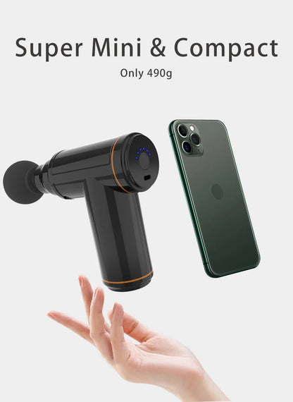 Portable Mini Massage Gun  4-Head Relaxation | FitNest UK