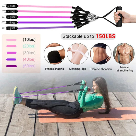 Workout Resistance Bar - Portable Fitness Bar | FitNest UK