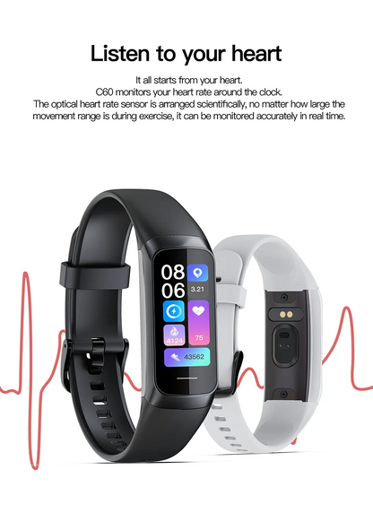 LIGE AMOLED Smartwatch  Waterproof Fitness | FitNest UK