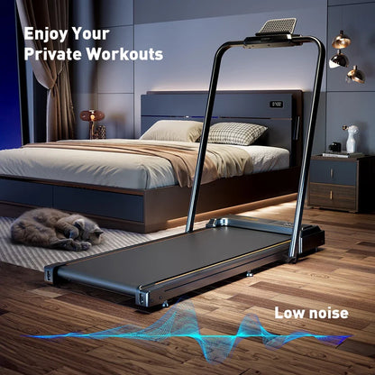 2-in-1 Foldable Treadmill – Walking & Running Machine-FitNest UK