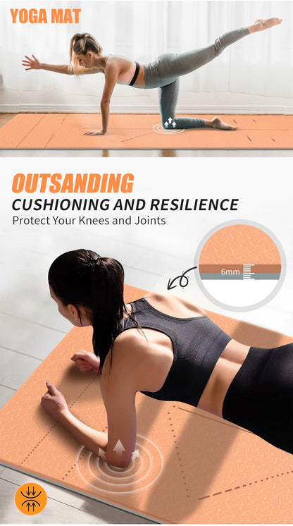 WESTTUNE Eco Yoga Mat - Non-Slip Exercise | FitNest UK