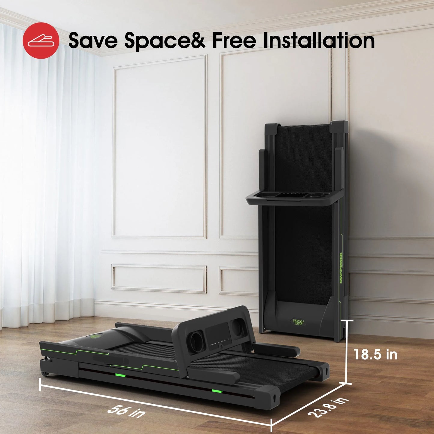 Foldable Treadmill with APP & Remote Control – FitNest UK