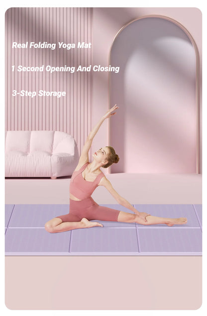 Foldable Yoga Mat  Eco-Non-Slip Travel | FitNest UK
