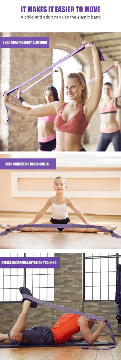Yoga Resistance Band  Multi-Section Stretch | FitNest UK
