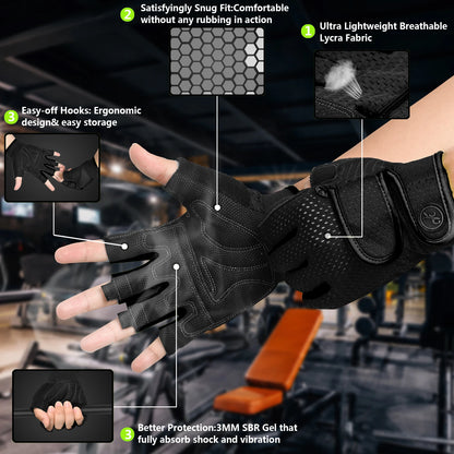 MOREOK Half-Finger Workout Gloves | FitNest UK