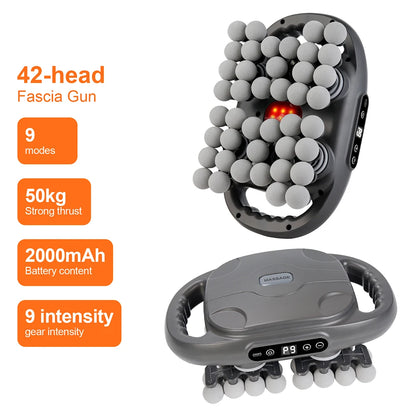 42-Head Massage Gun  Deep Tissue | FitNest UK