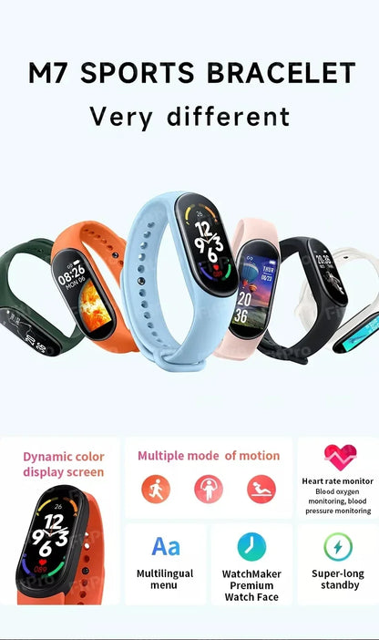 M7 Fitness Tracker  Heart & BP Smartwatch | FitNest UK