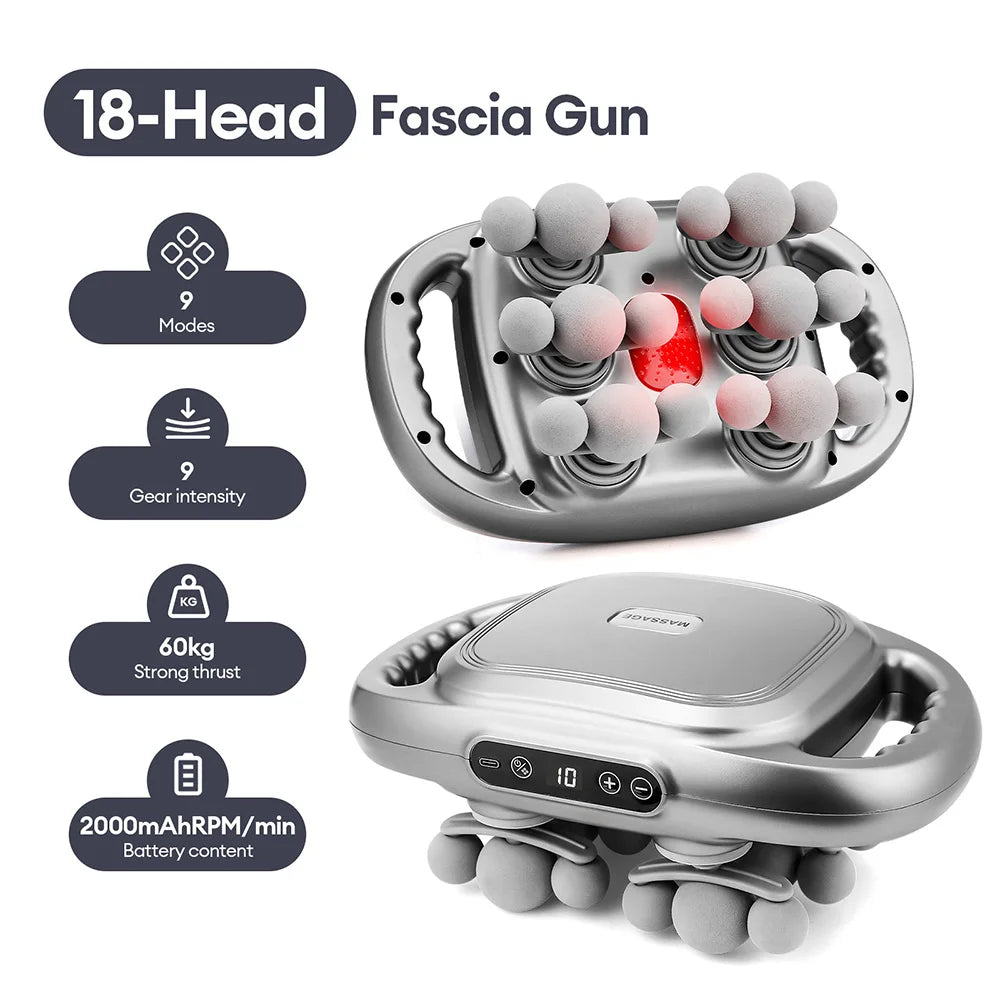 42-Head Massage Gun  Deep Tissue | FitNest UK