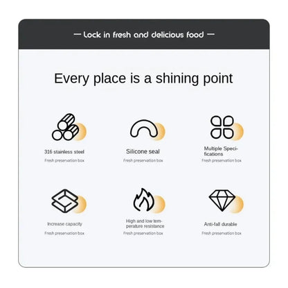 Stainless Steel Camping Lunch Box  Leakproof | FitNest UK