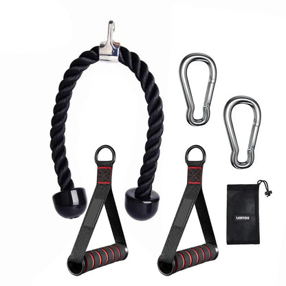 Triceps Rope Pulldown Attachment - Cable Handle | FitNest UK