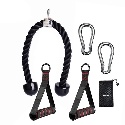 Triceps Rope Pulldown Attachment - Cable Handle | FitNest UK