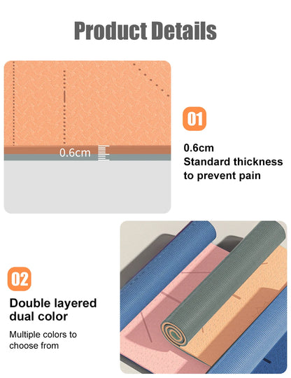 WESTTUNE Eco Yoga Mat - Non-Slip Exercise | FitNest UK