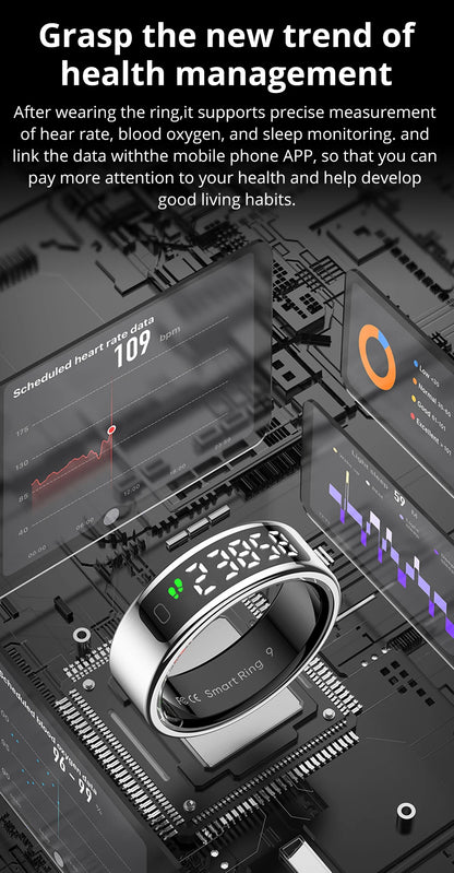 R12 Smart Ring  Waterproof Health Ring | FitNest UK