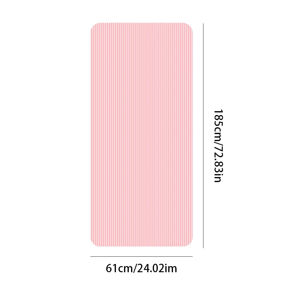 Thick Non-Slip Yoga Mat – Solid Color Fitness Exercise Mat for Home Gym & Workouts – FitNest UK