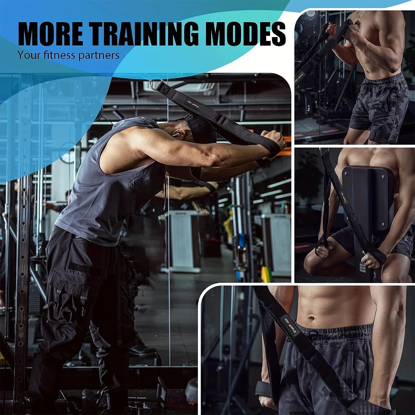 Tricep Training Rope - Cable Attachment Handles | FitNest UK