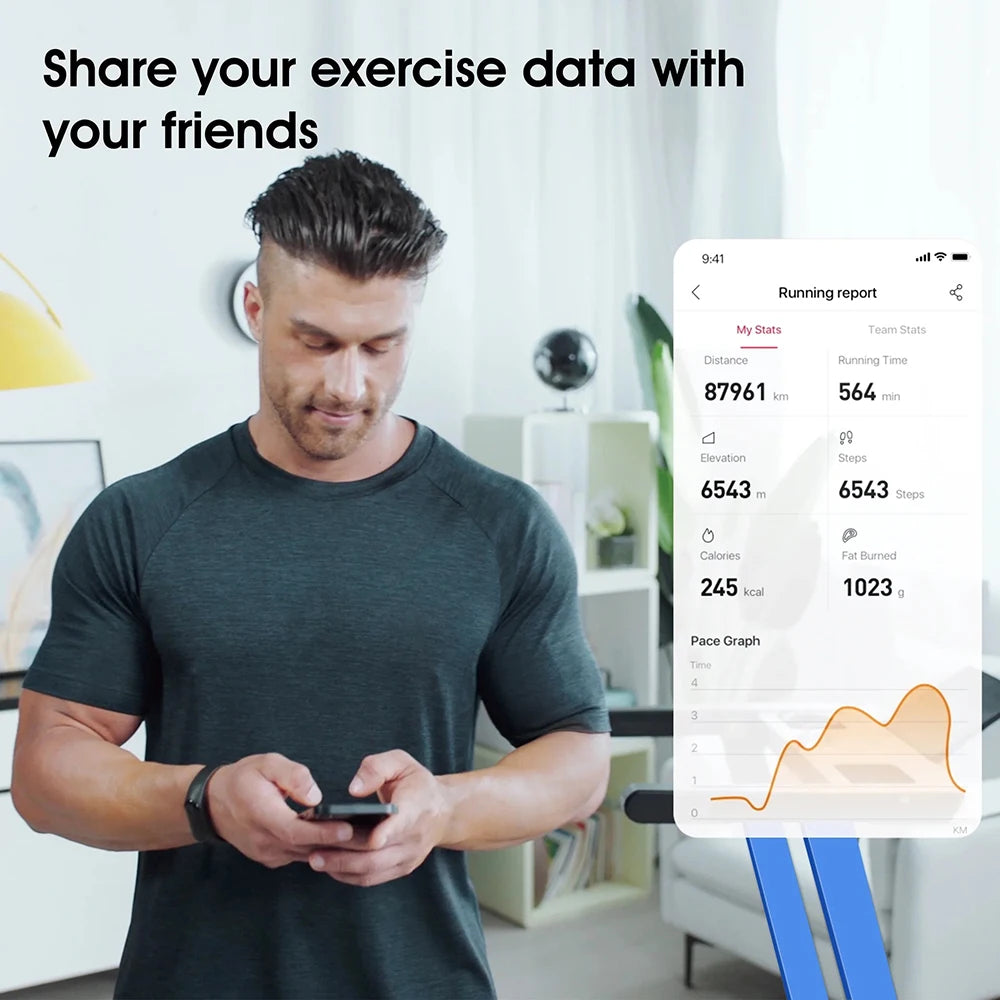 Foldable Treadmill with APP & Remote Control – FitNest UK