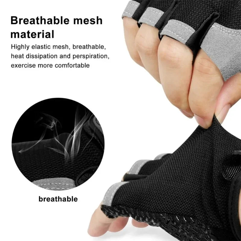 Breathable Half-Finger Fitness Gloves | FitNest UK