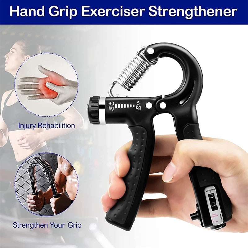 Adjustable Hand Grip Strengthener w/ Counter | FitNest UK